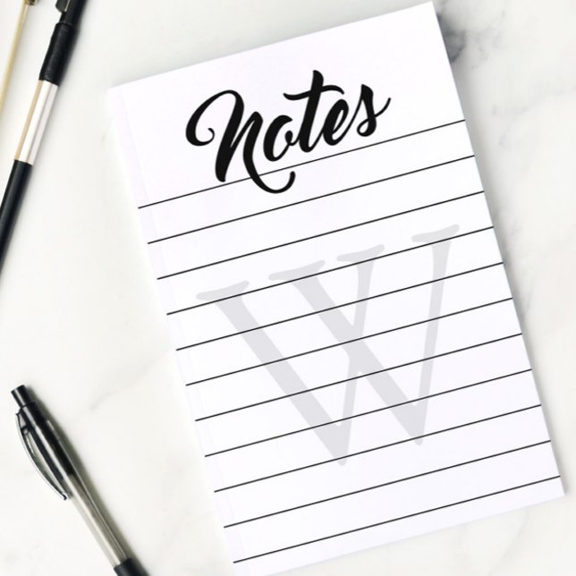 Notas Post-it® Monogramed Lined Notes (Subido por el creador)