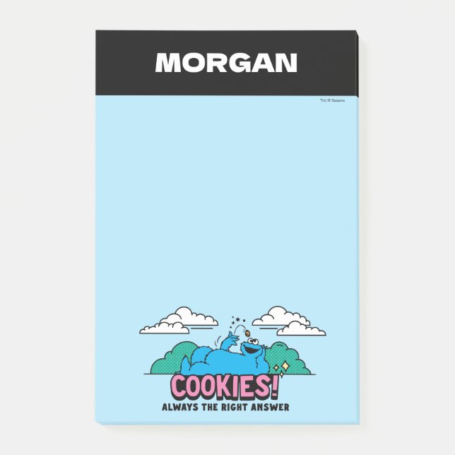 Notas Post-it® Monstruo de las Galletas | Las Galletas Siempre So (Anverso)