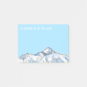 Notas Post-it® Mont Blanc Alpes alpinos alpinos