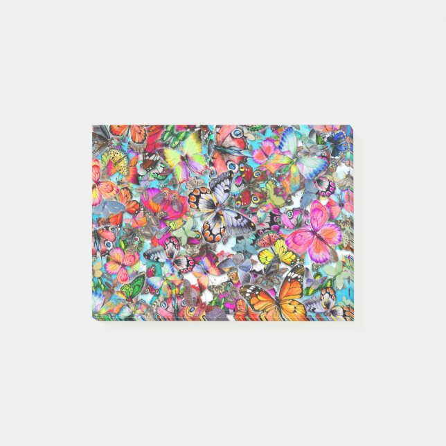 Notas Post-it® Montaje de mariposa