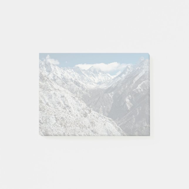 Notas Post-it® Montaña temática, congelado del gran monte Everest (Anverso)
