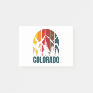 Notas Post-it® Montañas Colorado Retro