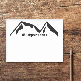 Notas Post-it® Montañas en negro