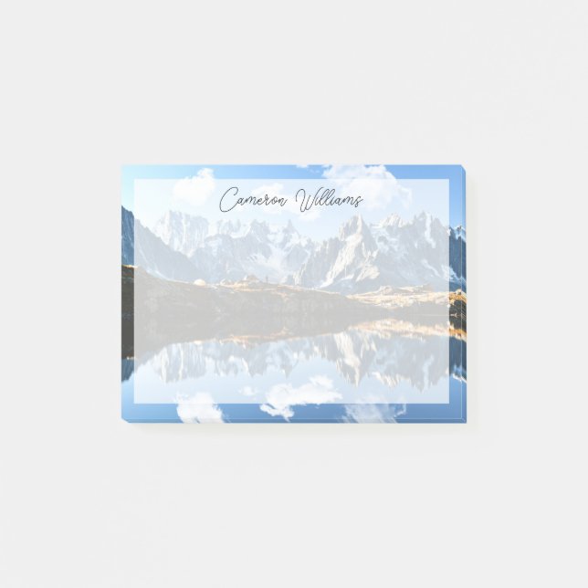 Notas Post-it® Montañas | Mont Blanc Massif, Francia (Anverso)