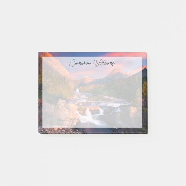 Notas Post-it® Montañas | Parque nacional Glacier, Montana (Anverso)