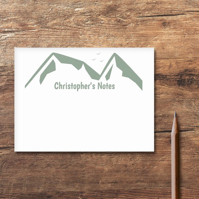 Notas Post-it® Montañas verdes (Green Mountains Post-it Notes)
