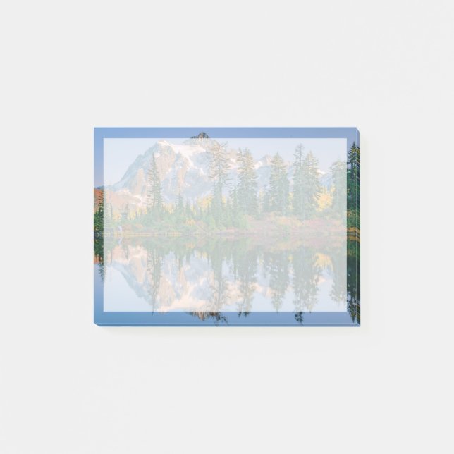 Notas Post-it® Monte Shuksan reflejado en el lago Reflection (Anverso)