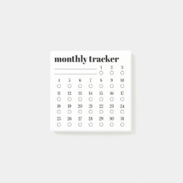 Notas Post-it® Monthly Habit Tracker Sticky Notes Pad