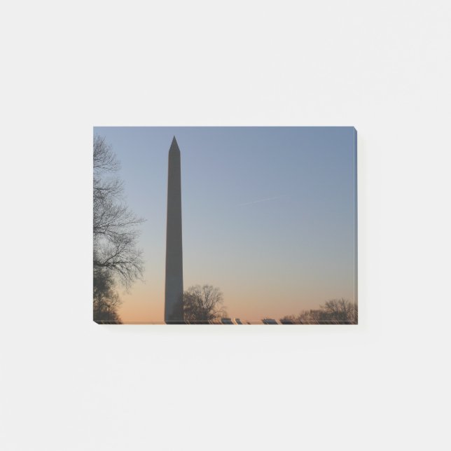 Notas Post-it® Monumento a Washington al atardecer en DC (Anverso)