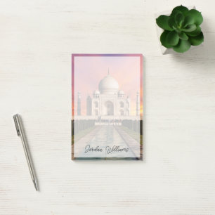 Notas Post-it® Monumentos Vista colorida del Taj Mahal