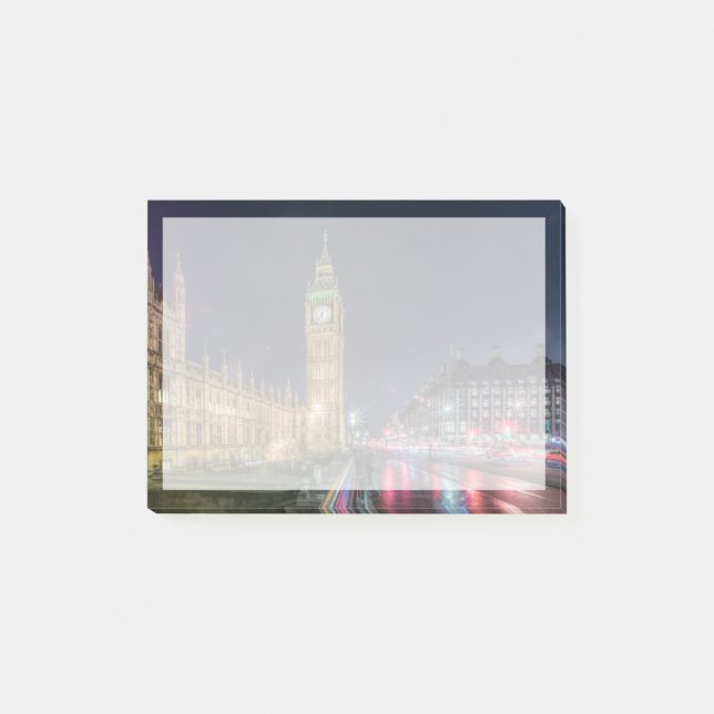 Notas Post-it® Monuments | Big Ben at Night (Anverso)