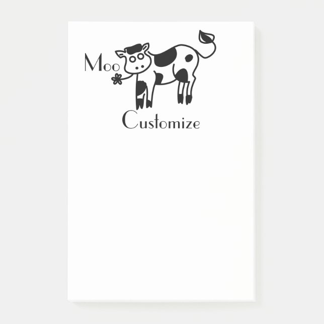 Notas Post-it® Moo Cow Thunder_Cove (Anverso)
