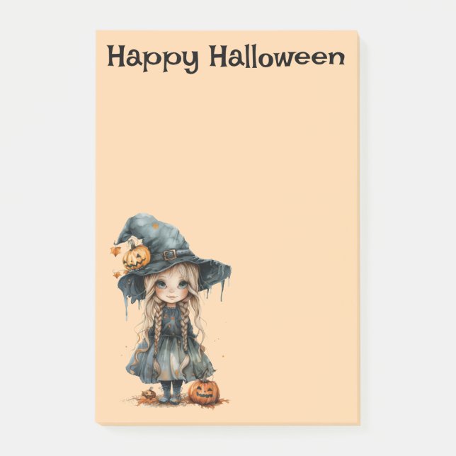 Notas Post-it® Moonlit Mischief — A Rustic Halloween Charm (Anverso)
