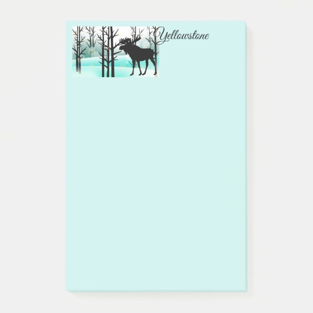 Notas Post-it® Moose Yellowstone Post-it-Notes (Anverso)