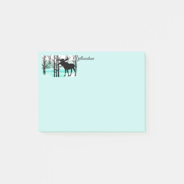 Notas Post-it® Moose Yellowstone Post-it-Notes (Anverso)