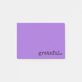 Notas Post-it® morado agradecido