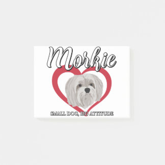 Notas Post-it® Morkie - Pequeña Actitud 3