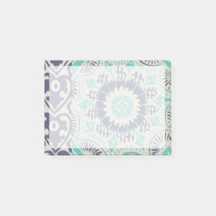 Notas Post-it® Mosaico azul III