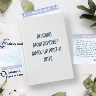 Notas Post-it® Motif/Symbol Acrylic Reading Annotation Note