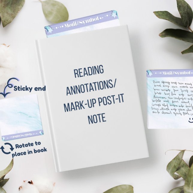 Notas Post-it® Motif/Symbol Acrylic Reading Annotation Note (Subido por el creador)