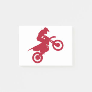 Notas Post-it® moto de motocross realizando acrobacias