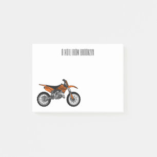 Notas Post-it® Motocicleta sucia fuera de carretera / motocross p