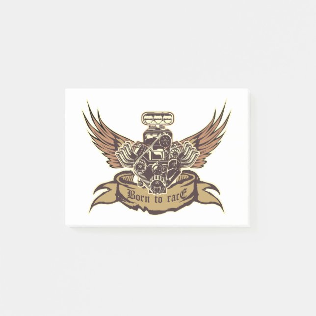 Notas Post-it® motor personalizado (Anverso)