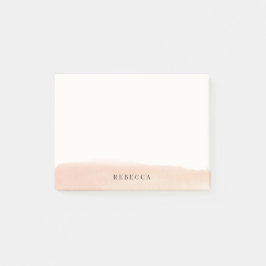 Notas Post-it® Movimiento del cepillo de la acuarela del