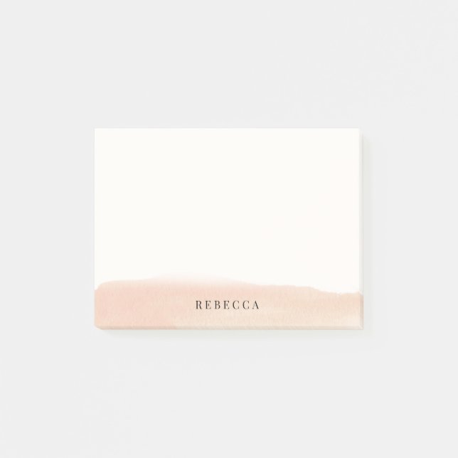 Notas Post-it® Movimiento del cepillo de la acuarela del (Anverso)