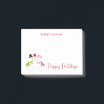 Notas Post-it® Mr and Mrs Snowman in Love Christmas Holidays<br><div class="desc">Mr. and Mrs. Snowman / Snowwoman in Love Personalized Christmas / Happy Holidays Post-It-Notes. Perfect for your holiday greetings. Personalize with your own name or message. If you would like this design on the 4x6,  please contact me through my store.</div>
