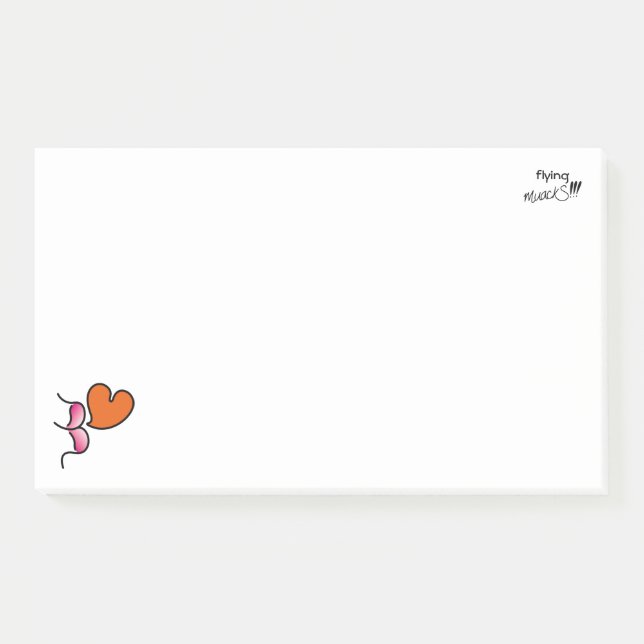 Notas Post-it® ¡¡¡muack S volador!!! -Rosa (Anverso)