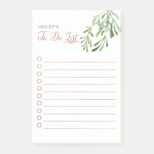Notas Post-it® Muérdago y cobre personalizados para hacer la