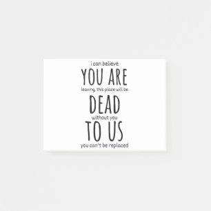 Notas Post-it® Mugs divertidos para el compañero de trabajo, está