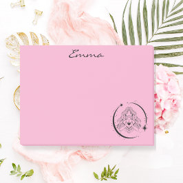 Notas Post-it® Mujer celestial, luna estrellas, boho, astronomía 