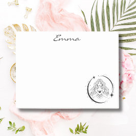 Notas Post-it® Mujer celestial, luna estrellas, boho, astronomía 