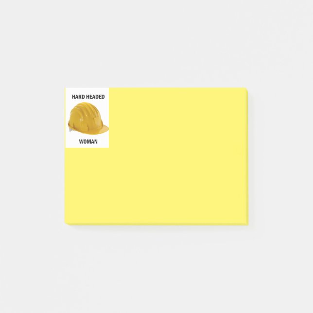 Notas Post-it® Mujer dirigida dura (Anverso)