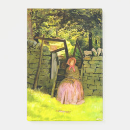 Notas Post-it® Mujer esperando (por John Everett Millais)