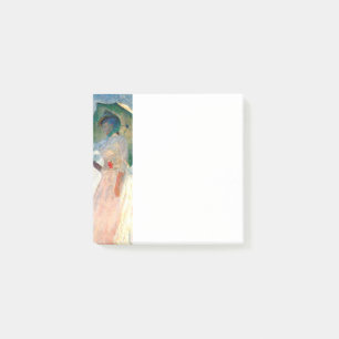 Notas Post-it® Mujer Monet con parasol frente a la izquierda post