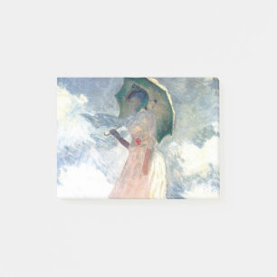 Notas Post-it® Mujer Monet con una sombrilla a la izquierda