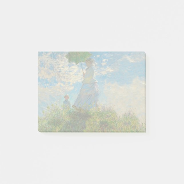 Notas Post-it® Mujer Monet Paraguas Impresionismo (Anverso)