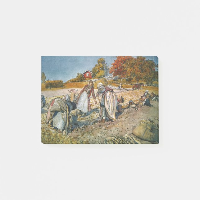 Notas Post-it® Mujeres cavando papas (Anverso)