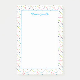 Notas Post-it® Mujeres de patrón de golf personalizado