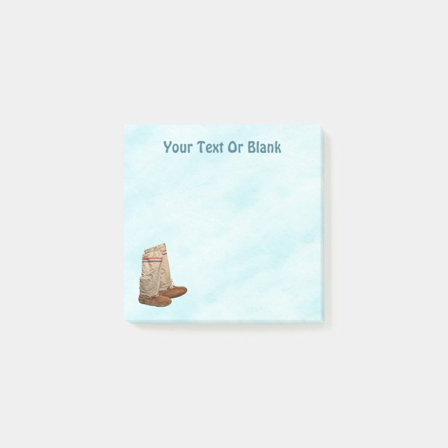 Notas Post-it® Mukluks sobre nieve (Anverso)