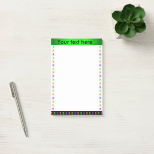 Notas Post-it® Multiarañas brillantes personalizadas