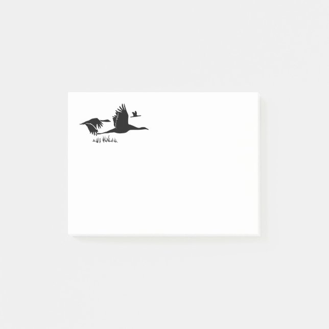 Notas Post-it® Multitud de gansos (Anverso)