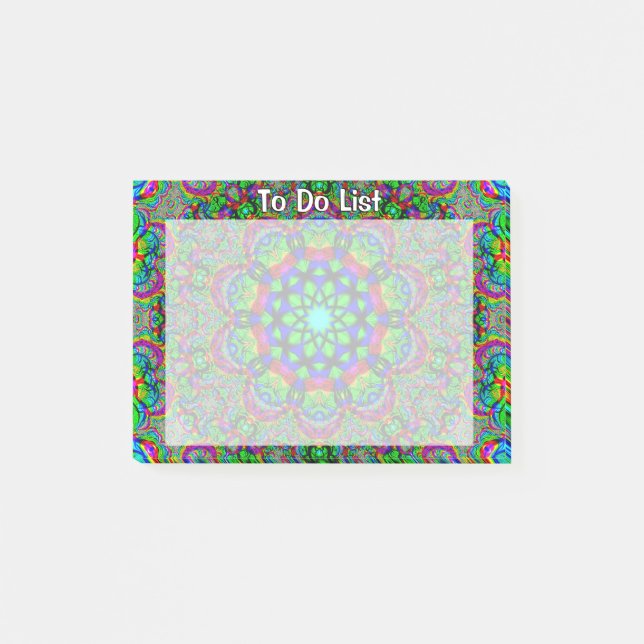 Notas Post-it® Mundo psicodélico (Anverso)