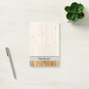 Notas Post-it® Muro de granero, madera, placas de madera, su nomb