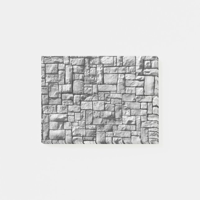 Notas Post-it® Muro de piedra (Anverso)