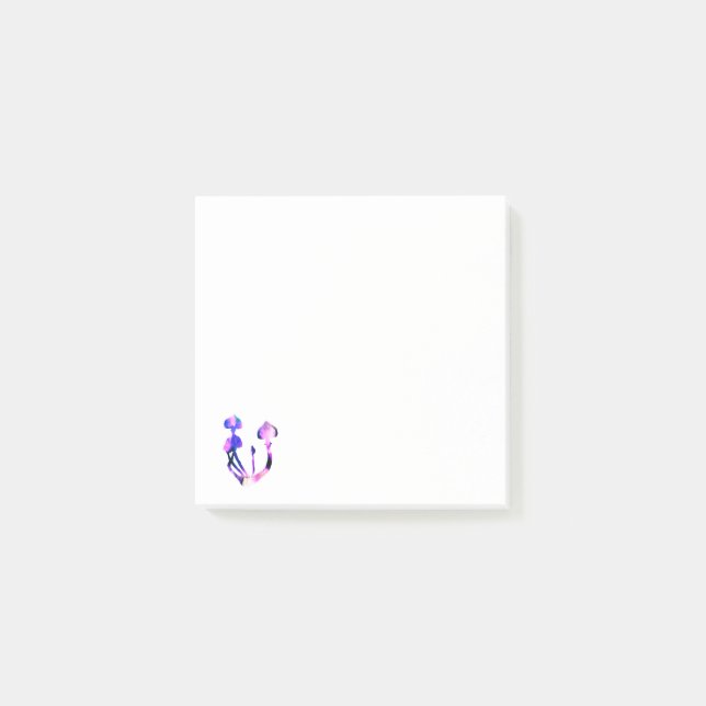 Notas Post-it® Mushoms Watercolor Art (Anverso)
