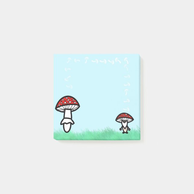 Notas Post-it® Mushroom Gnome with Mushroom Post It Notes (Anverso)